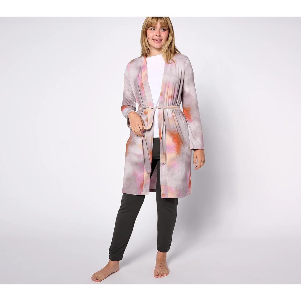 Bumblebella by Jill Martin Dreamy Jersey Spa Robe Dreamy Watercolor Size XXS